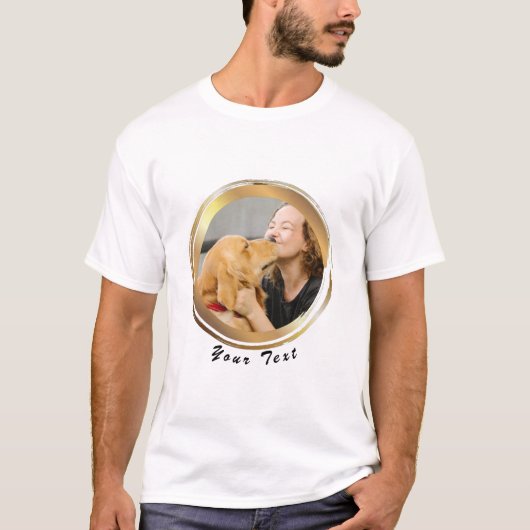 ゴールデンサークル犬写真のオリジナルグッズ Tシャツ (正面)