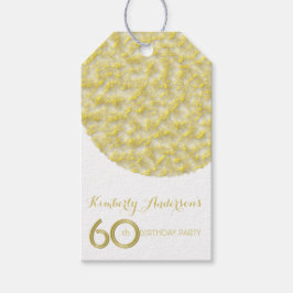 ゴールデンサークル60th誕生日パーティギフトラベル ギフトタグ