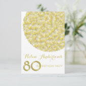 ゴールデンサークル80th誕生日パーティーへの招待 招待状 (スタンド正面)