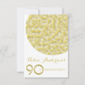 ゴールデンサークル90th誕生日パーティーへの招待 招待状 (正面)