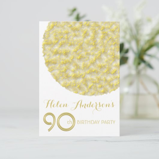 ゴールデンサークル90th誕生日パーティーへの招待 招待状 (スタンド正面)