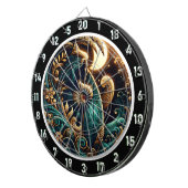 ゴールデンサーファーサンセットグローアートピース ダーツボード (正面右)