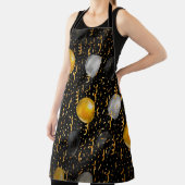 ゴールデンサーペンタイン：ラグジュアリーブラックエレガンス。 エプロン (インサイチュ)