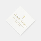 ゴールデンシグネチャースクリプト第一聖餐式 スタンダードカクテルナプキン (角)