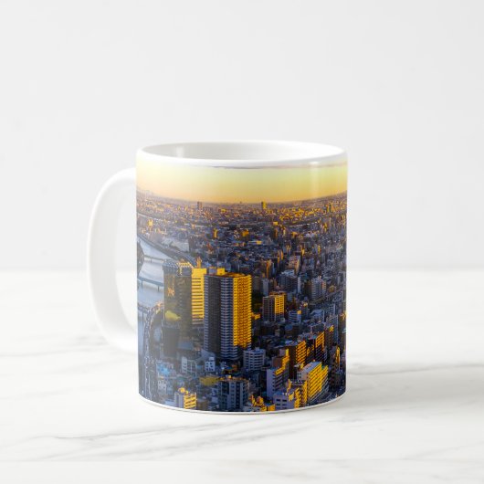 ゴールデンシティの地平線 コーヒーマグカップ (正面左)