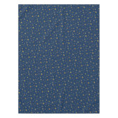 ゴールデンシテナルスターズ模様ネイビーブルーパーティー テーブルクロス (正面)