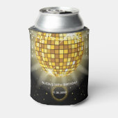 ゴールデンシャイニーディスコボールブラック誕生日 缶クーラー (缶裏面)