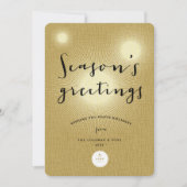 ゴールデンシャインシーズンの挨拶のビジネスモダン シーズンカード (正面)