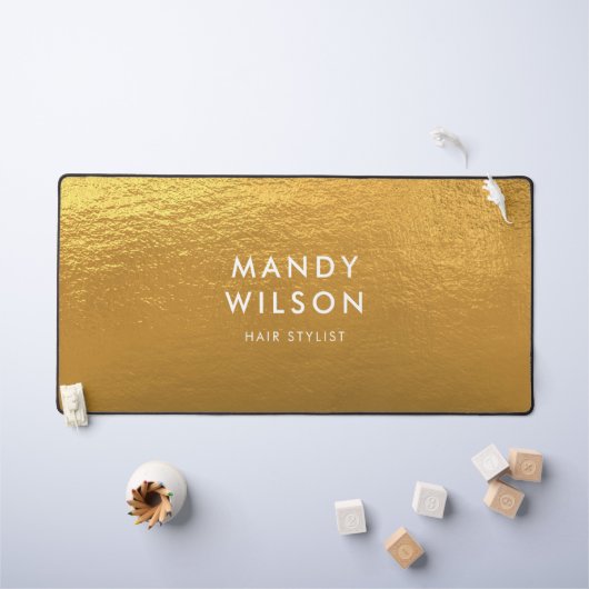 ゴールデンシャインスタイリッシュフォイル大 デスクマット (キッズテーブル)