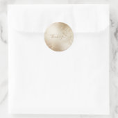 ゴールデンシャインボタニカルトロピカルパーム葉ツリー ラウンドシール (バッグ)