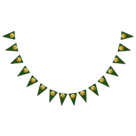 ゴールデンシャムロックセントパトリックの日バナー バンティングフラッグ