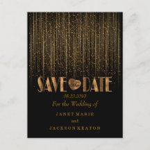 ゴールデンシャワーと黒で日付を保存