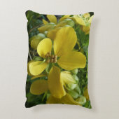 ゴールデンシャワーツリートロピカルイエローフローラ アクセントクッション (裏面(縦))