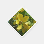 ゴールデンシャワーツリートロピカルイエローフローラ スタンダードカクテルナプキン (角)