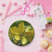 ゴールデンシャワーツリートロピカルイエローフローラ ペーパープレート (パーティー)