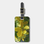 ゴールデンシャワーツリートロピカルイエローフローラ ラゲッジタグ (正面縦)