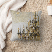 ゴールデンシャンデリア枕 クッション (ブランケット)