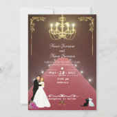 ゴールデンシャンデリア 招待状 (正面)