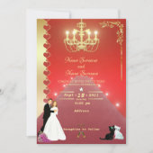 ゴールデンシャンデリア 招待状 (正面)