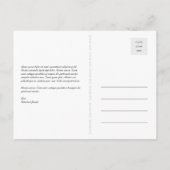 ゴールデンシャンパンバブルお祝い日付の保存 案内ポストカード (裏面)