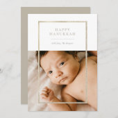 ゴールデンシャンパンフレームハヌカー写真 シーズンカード (正面/裏面)