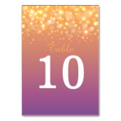 ゴールデンシャンパン結婚のテーブル番号 テーブルナンバー (裏面)