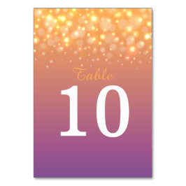 ゴールデンシャンパン結婚のテーブル番号 テーブルナンバー