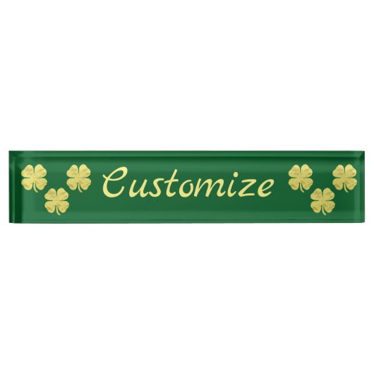 ゴールデンシャームクロックスサンダー_コーブ デスクネームプレート (正面)