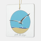 ゴールデンショアーズジョージア海カモメビーチ セラミックオーナメント (左)