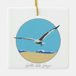 ゴールデンショアーズジョージア海カモメビーチ セラミックオーナメント