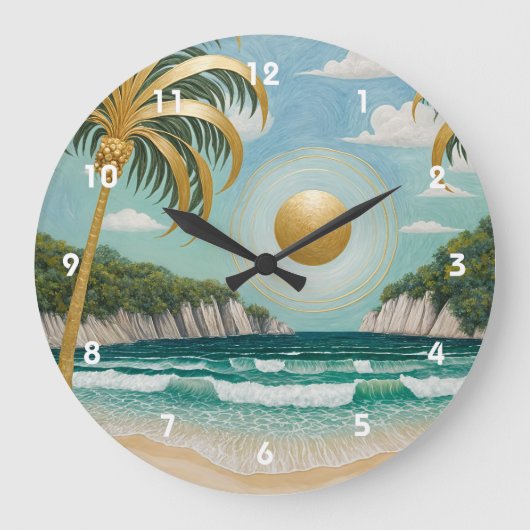 ゴールデンショアーズ ラージ壁時計 (正面)