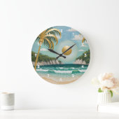 ゴールデンショアーズ ラージ壁時計 (ホーム)