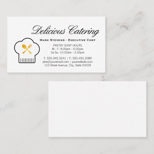 ゴールデンシルバーウェア |料理マスター 名刺 (正面/裏面)