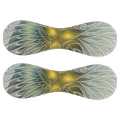 ゴールデンシルバーフラワーファンタジー抽象芸術フラクタル ソフトボール (パネル)