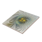 ゴールデンシルバーフラワーファンタジー抽象芸術フラクタル タイル (側面)