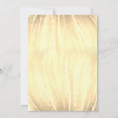 ゴールデンシンプルスワールモダンタイポグラフィ結婚ズ 招待状 (裏面)