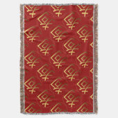 ゴールデンシンボル中国のドッグ新年2018スローB スローブランケット (正面縦)