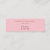 ゴールデンシーシェルピンクロイヤリティカード スキニー名刺 (裏面)