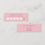ゴールデンシーシェルピンクロイヤリティカード スキニー名刺 (正面/裏面)
