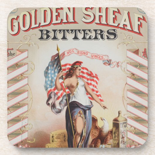 ゴールデンシーフビッター用ビンテージ広告 コースター (正面)