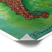 ゴールデンシーホース5x7 ポスター (角)