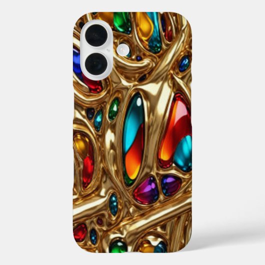 ゴールデンジェム#9 - iPhone 16ケース Case-Mate iPhoneケース (裏面)