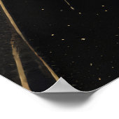 ゴールデンジオメトリックオーロラ ポスター (角)