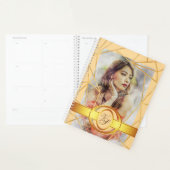 ゴールデンジオメトリックガールモダンファッション プランナー手帳 (ディスプレー)