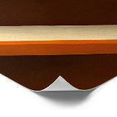 ゴールデンジオメトリック抽象芸術アート ポスター (角)