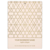 ゴールデンジオメトリック線 クリップボード (裏面)