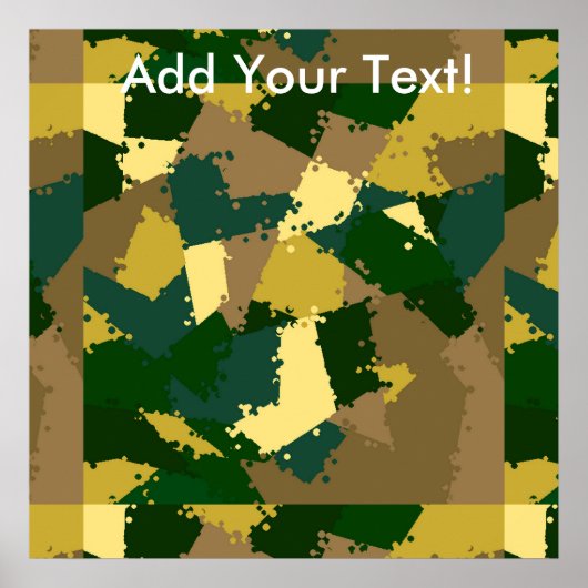 ゴールデンジャングル迷彩柄 ポスター (正面)