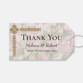 ゴールデンジュエリー結婚ドフローラの感謝 ギフトタグ