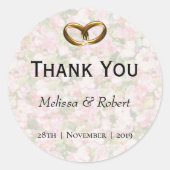 ゴールデンジュエリー結婚ドフローラ ラウンドシール (正面)