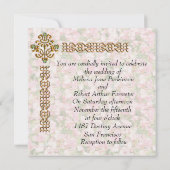 ゴールデンジュエリー結婚ドフローラ 招待状 (裏面)